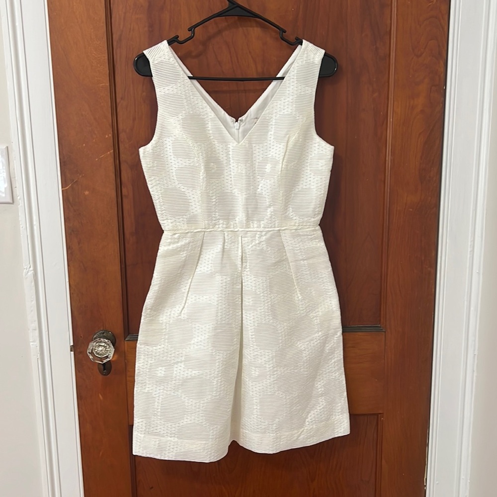 J crew white eyelet dress